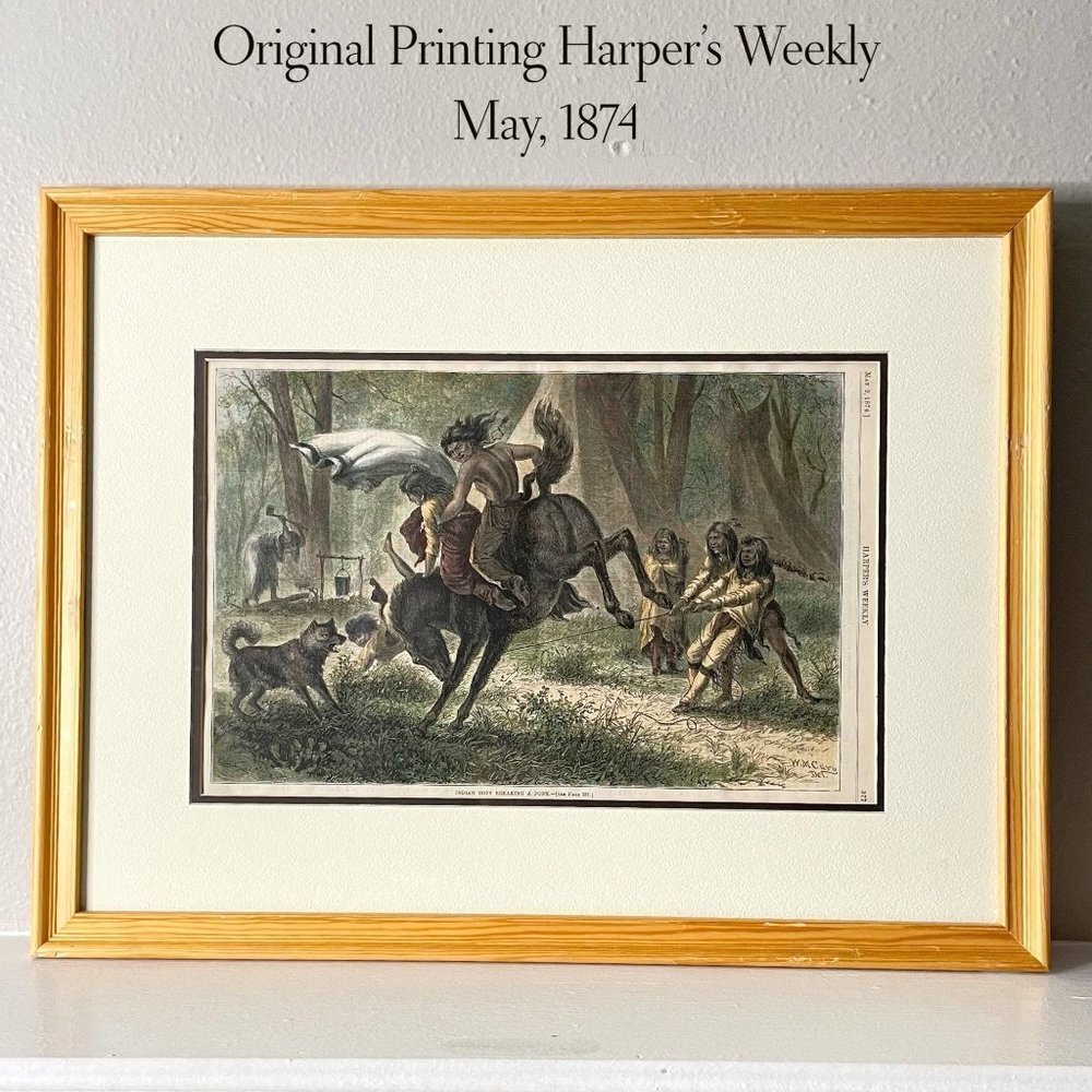 Antique Framed Art | Original Harper’s Weekly Illustrations | High Quality Glass - Picture 9 of 10